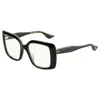 Dita Adabrah Demo Square Ladies Eyeglasses Dtx716-a-01 52 In Black