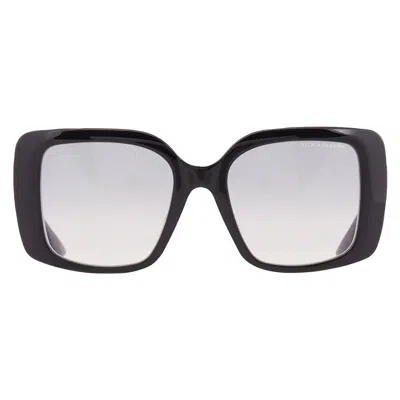 Dita Adabrah Light Grey To Light Tan Gradient Square Ladies Sunglasses Dts716-a-01 In White