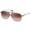 Dita Alkamx Brown Gradient Navigator Titanium Unisex Sunglasses Dts100-a-03 61 In Brown