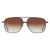Dita Alkamx Brown Gradient Navigator Titanium Unisex Sunglasses Dts100-a-03 61 In Brown