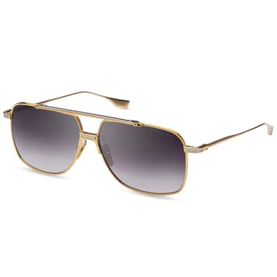Dita Alkamx Grey Gradient Navigator Titanium Unisex Sunglasses Dts100-a-01 61