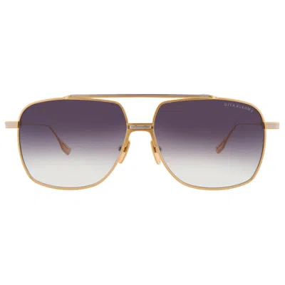 Dita Alkamx Grey Gradient Navigator Titanium Unisex Sunglasses Dts100-a-01 61 In Gold