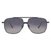 Dita Alkamx Polarized Grey Navigator Titanium Unisex Sunglasses Dts100-a-04 61 In Black