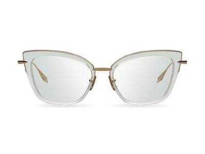 Dita Amorly Oversized Square Sunglasses In White