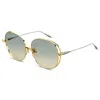 Dita Arohz Grey Tan Gradient Oversized Ladies Titanium Sunglasses Dts156-a-01 63