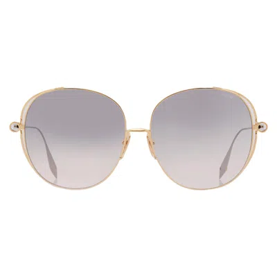 Dita Arohz Grey Tan Gradient Oversized Ladies Titanium Sunglasses Dts156-a-01 63 In White