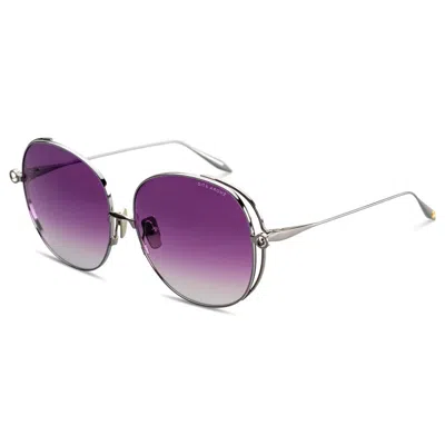 Dita Arohz Lavender Gradient Oversized Ladies Sunglasses Dts156-a-02 63 In Metallic