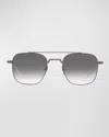 Dita Artoa.27 Titanium Aviator Sunglasses In Gray