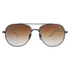 Dita Artoa.79 Brown Gradient Pilot Unisex Sunglasses Dts161-a-03 57 In Black
