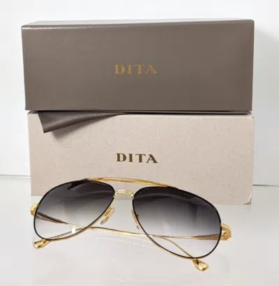 Pre-owned Dita Authentic  Sunglasses Flight 004 7804 H Black Gold 61mm Made In Japan In Clear