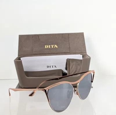 Pre-owned Dita Authentic  Sunglasses Revoir Dts 509-59-02 Rose Gold Frame In Brown