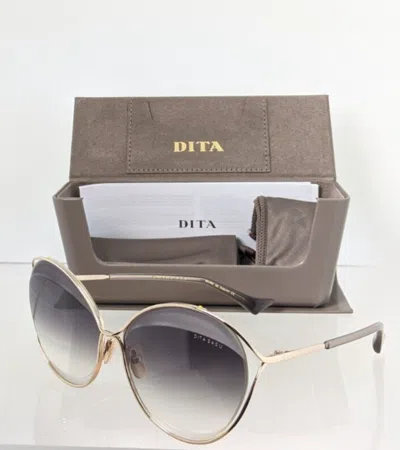 Pre-owned Dita Authentic  Sunglasses Sasu Dts 516-64-01 Gold Frame In Gray