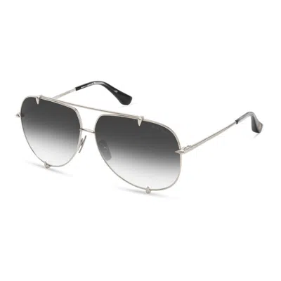 Dita Aviator Full Rim Sunglasses In Transparent