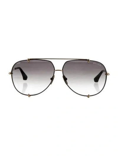 Pre-owned Dita Aviator Gradient Sunglasses In Black