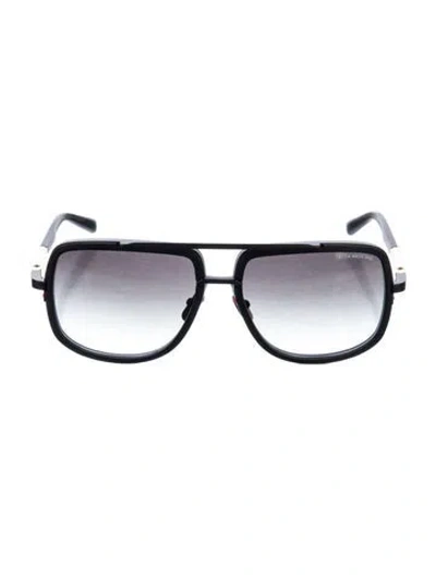 Pre-owned Dita Aviator Gradient Sunglasses In Black