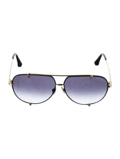 Pre-owned Dita Aviator Gradient Sunglasses In Black