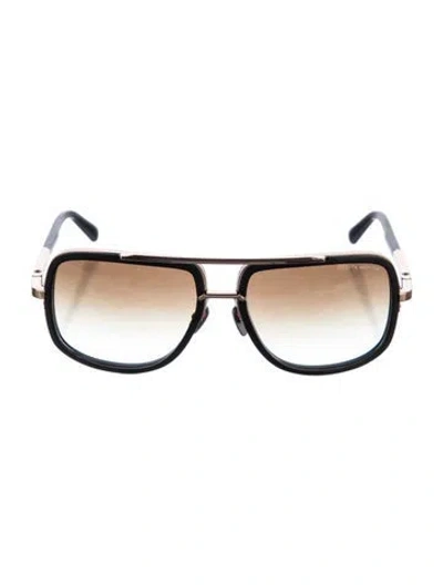 Pre-owned Dita Aviator Gradient Sunglasses In Black