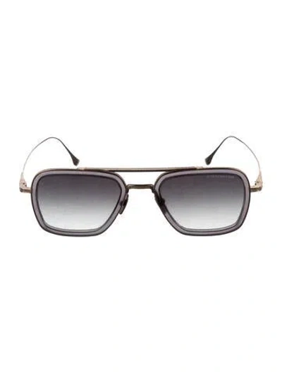 Pre-owned Dita Aviator Gradient Sunglasses In Black