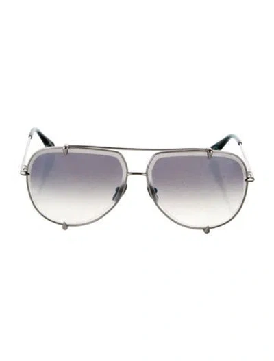 Pre-owned Dita Aviator Gradient Sunglasses In Black
