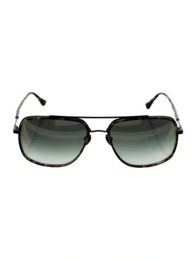 Pre-owned Dita Aviator Gradient Sunglasses In Brown