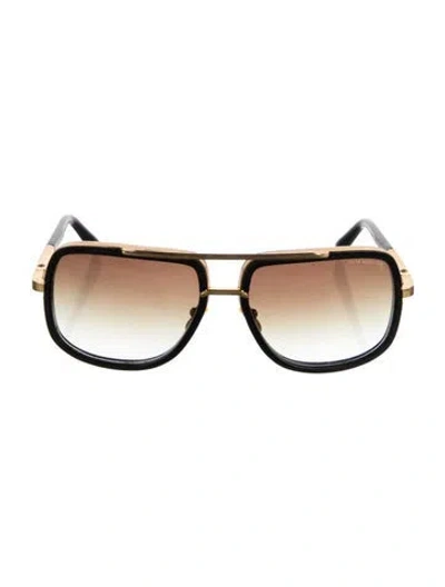 Pre-owned Dita Aviator Gradient Sunglasses In Brown