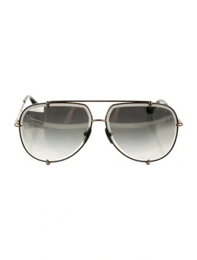 Pre-owned Dita Aviator Gradient Sunglasses In Grey