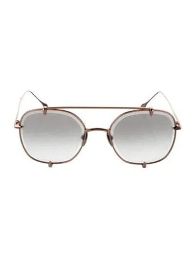 Pre-owned Dita Aviator Gradient Sunglasses In Metallic/pink