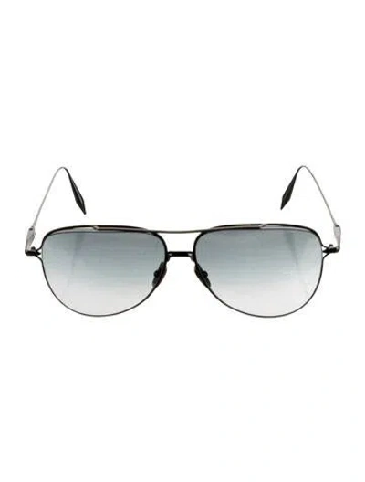 Pre-owned Dita Aviator Gradient Sunglasses In Metallic/silver