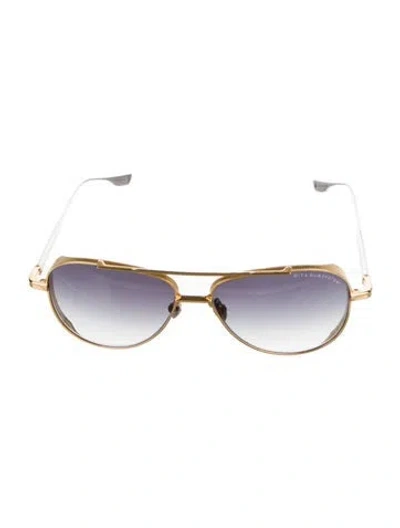 Pre-owned Dita Aviator Gradient Sunglasses In Multi