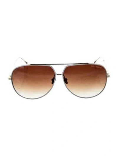 Pre-owned Dita Aviator Gradient Sunglasses In Multi
