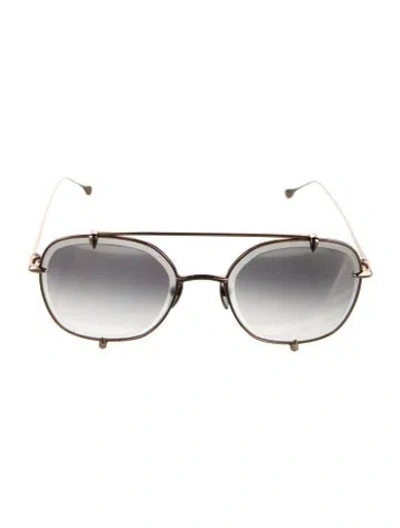 Pre-owned Dita Aviator Gradient Sunglasses In Neutrals