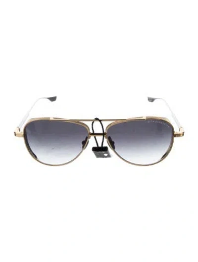Pre-owned Dita Aviator Gradient Sunglasses In Silver