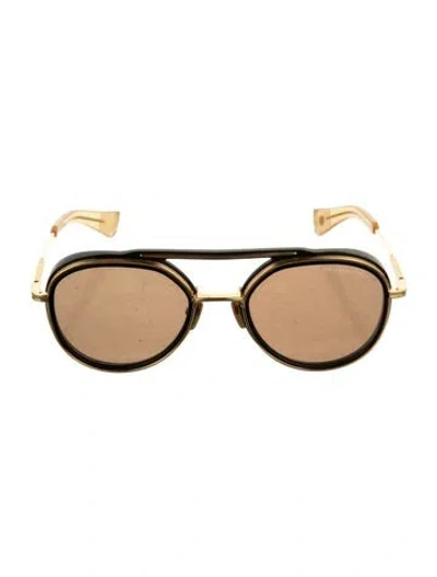 Pre-owned Dita Aviator Tinted Sunglasses In Black