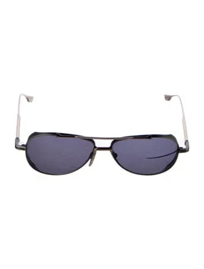 Pre-owned Dita Aviator Tinted Sunglasses In Gold