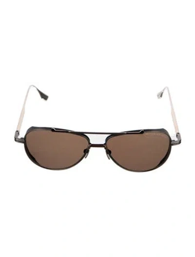 Pre-owned Dita Aviator Tinted Sunglasses In Silver