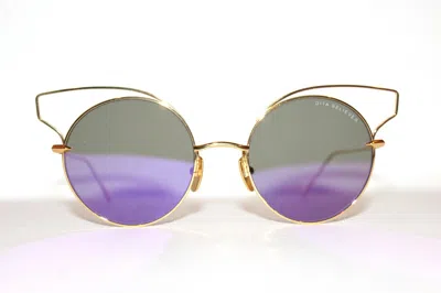 Pre-owned Dita Believer 23008 A-gld 18k Gold Purple Authentic Sunglasses 52-20-145 Mm