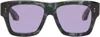 Dita Black Nle Choppa Edition Creator Sunglasses In Phantom/purple