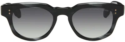 Dita Black Radihacker Sunglasses In Ink Swirl