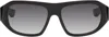 Dita Black Zinzire Sunglasses In Black/yellow Gold