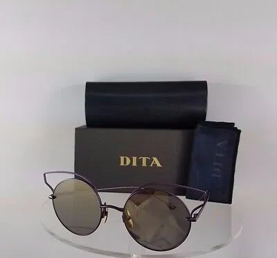 Pre-owned Dita Brand Authentic  Sunglasses Believer 23008-c-pur-52mm Frame Purple In Gray