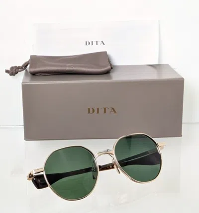 Pre-owned Dita Brand Authentic  Sunglasses Vers - One Dts 150 A 01 Gold 50mm Frame In Green