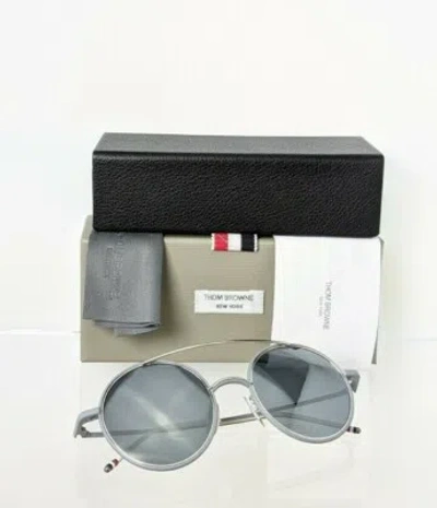 Pre-owned Dita Brand Authentic Thom Browne Sunglasses Tbs 108-b-t Grey Silver Tb108 Frame In Blue