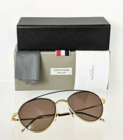 Pre-owned Dita Brand Authentic Thom Browne Sunglasses Tbs 109-c-t Gold Navy Tb109 Frame