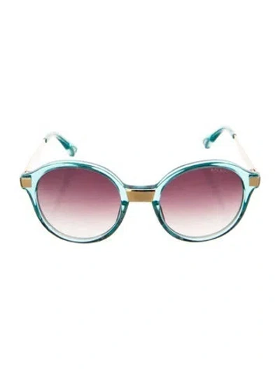 Pre-owned Dita Burmilla Round Sunglasses In Blue