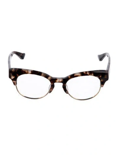 Pre-owned Dita Cat-eye Clear Sunglasses In Brown
