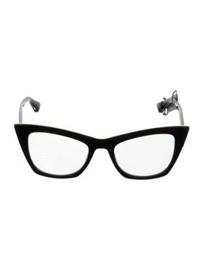 Pre-owned Dita Cat-eye Eyeglasses In Black