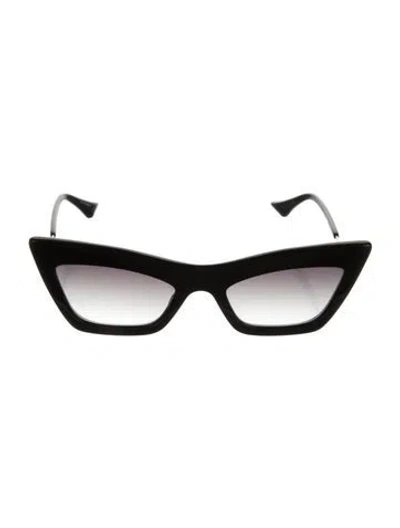 Pre-owned Dita Cat-eye Gradient Sunglasses In Black
