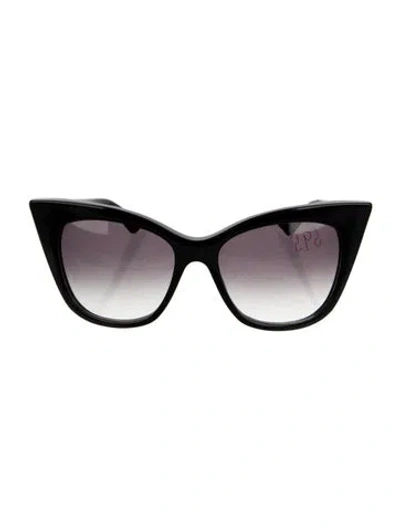 Pre-owned Dita Cat-eye Gradient Sunglasses In Black