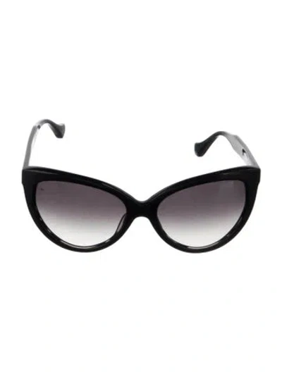 Pre-owned Dita Cat-eye Gradient Sunglasses In Black