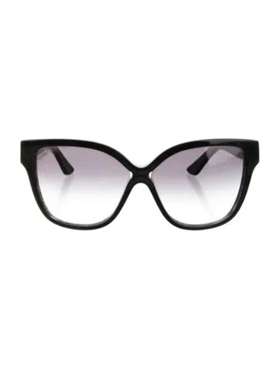 Pre-owned Dita Cat-eye Gradient Sunglasses In Black